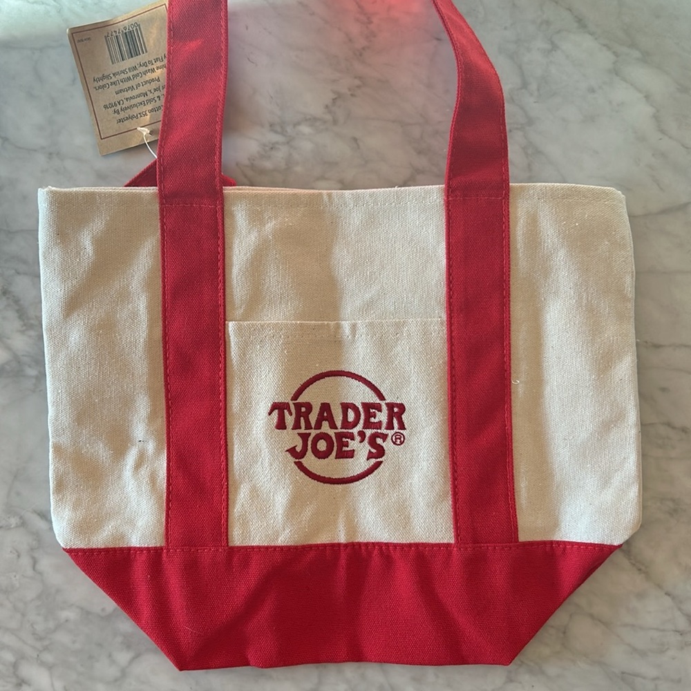 Trader Joe’s Mini tote bag!!! New with tags - Picture 2 of 2